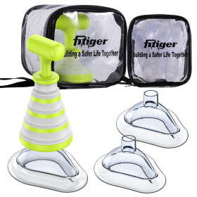 Folding First Aid Kit With 3 Sizes Of Masks, Suitable For All Ages Portable