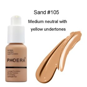 Explosive Press Type Oil Control Natural Color Matte Concealer Foundation Cream (Option: 105 3 pcs)