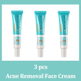Salicylic Acid Acne Treatment Face Cream Repair Pimple Spots Deep Cleaning Pore Shrinking Anti-acne Scar Oil Control Moisturizer (Color: 3pcs)